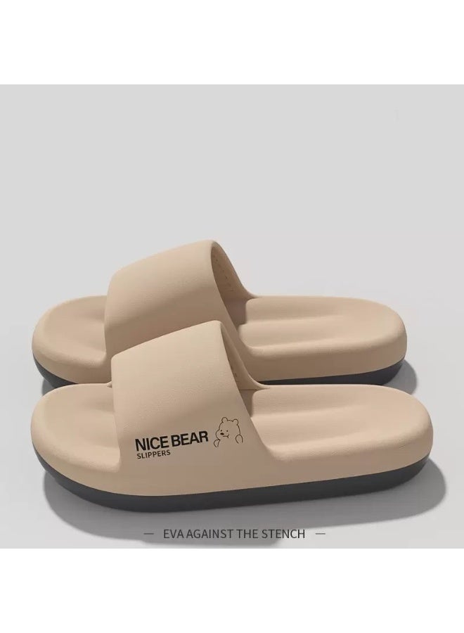 نايس شباشب رجالية صيفية خفيفة الوزن للاستخدام الداخلي والخارجي، مصنوعة من إسفنج EVA مانع للانزلاق، شباشب حمام مفتوحة الأصابع للرجال - Image 4